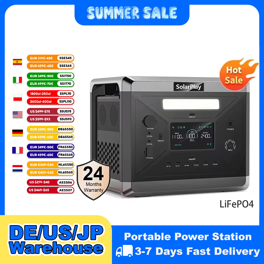 Solar Powered Charger - SOLARPLAY Portable Power Station Q2501 For