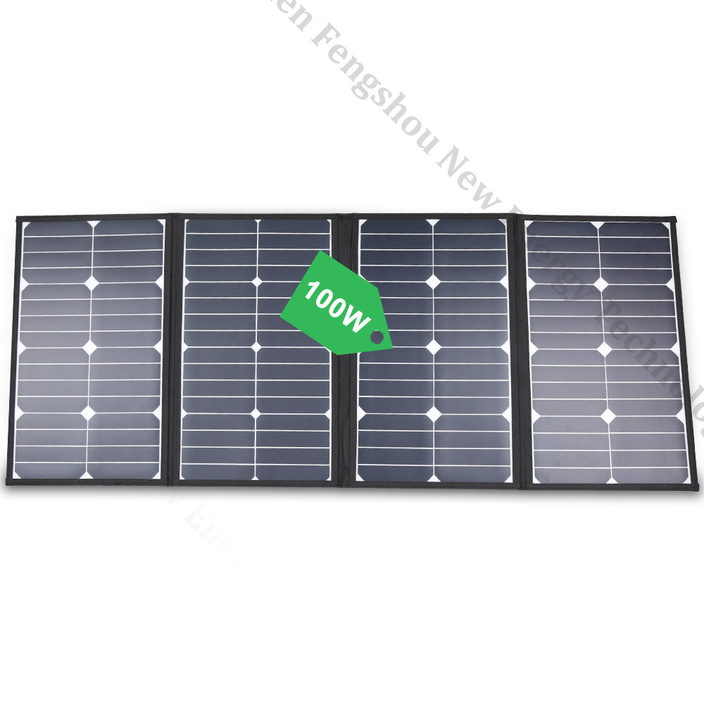 Solar Powered Charger - Portable 100 Watt Folding Solar Panel