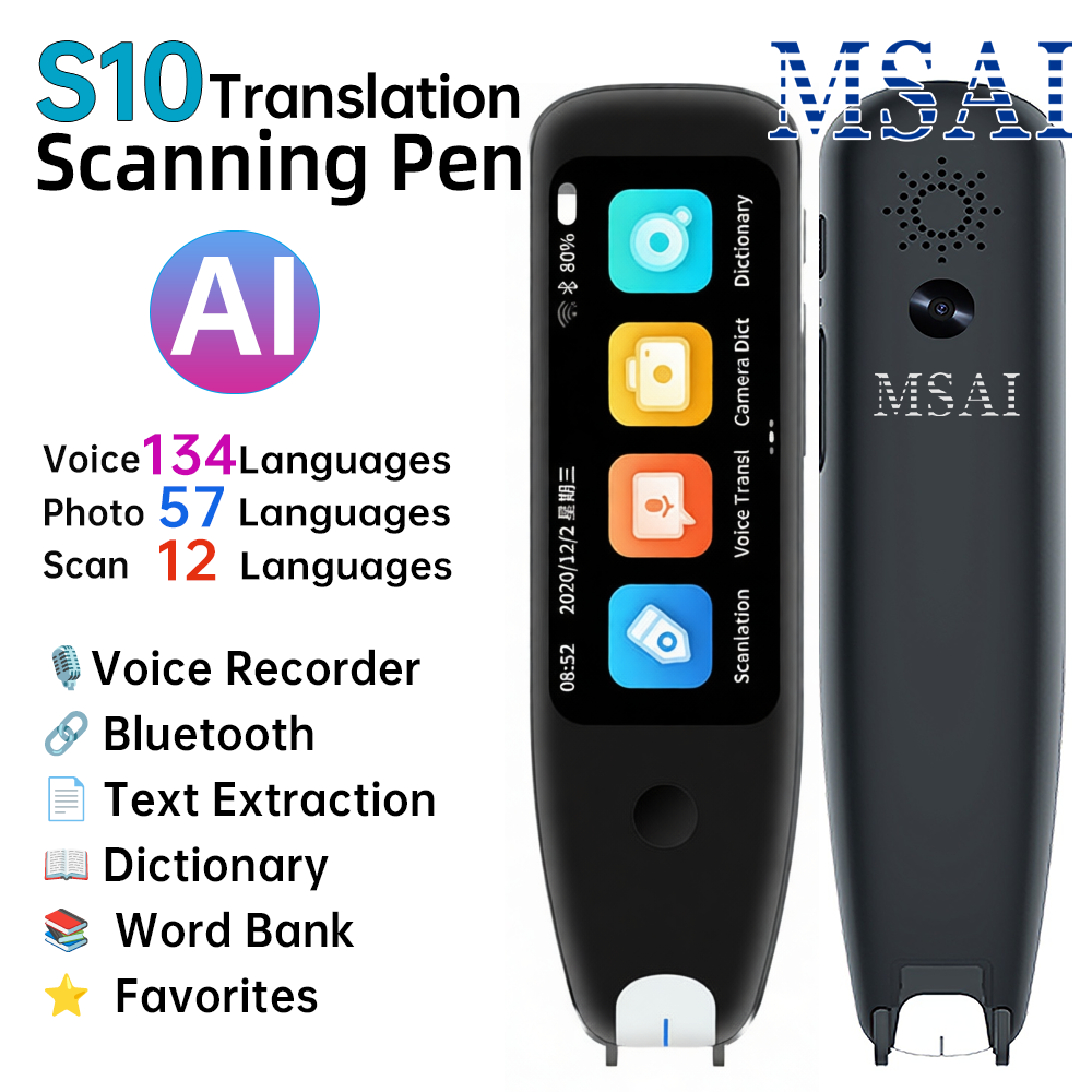 Voice Recorder Pen - MSAI S10 Smart Scan Translator Pen