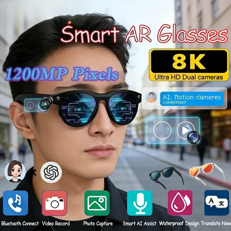 Smart Glasses Ar - 8KHD Smart AI Glasses Color Changing