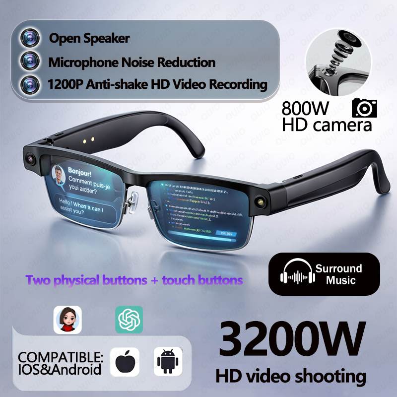 Smart Glasses Ar - Al Smart Photo Glasses 800W Camera
