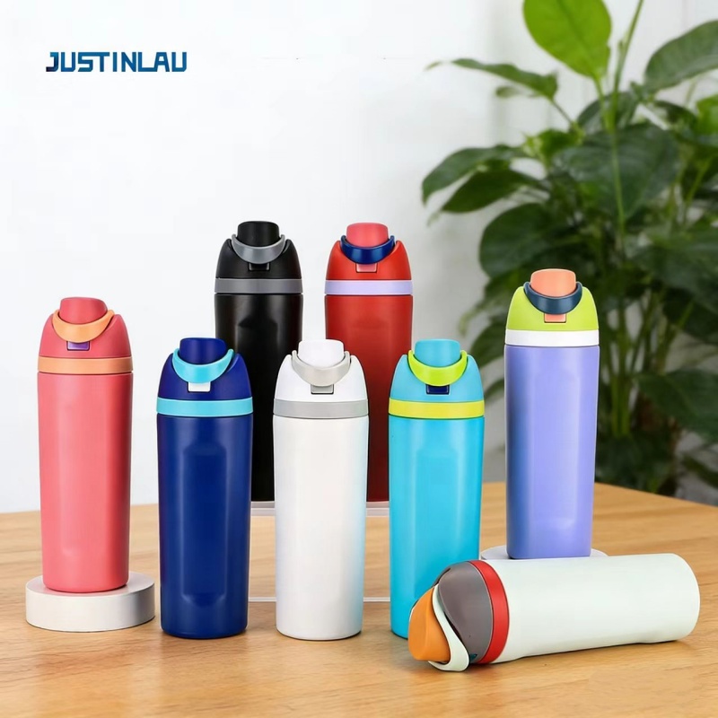 Smart Water Bottle Tracker - JUSTINLAU Portable 19/24/32oz Thermos Cup Vacuum