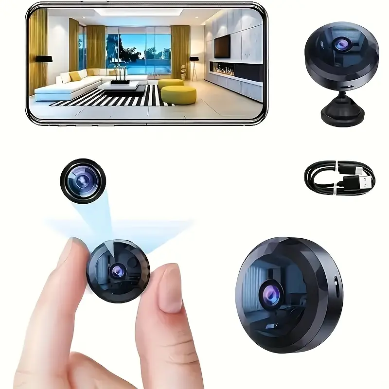 Compact Camera Mirrorless - 1pc Rechargeable Wireless Mini WiFi Security