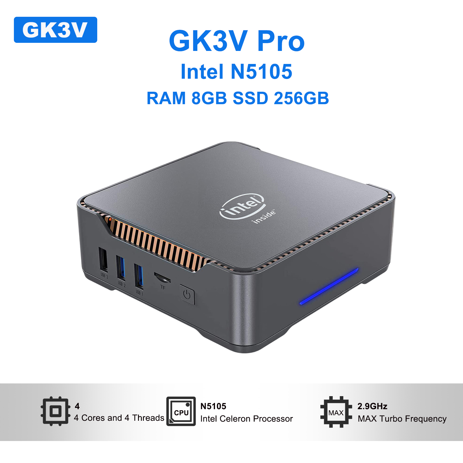 Mini Pc Windows - GK3V Pro mini pc Intel N5105