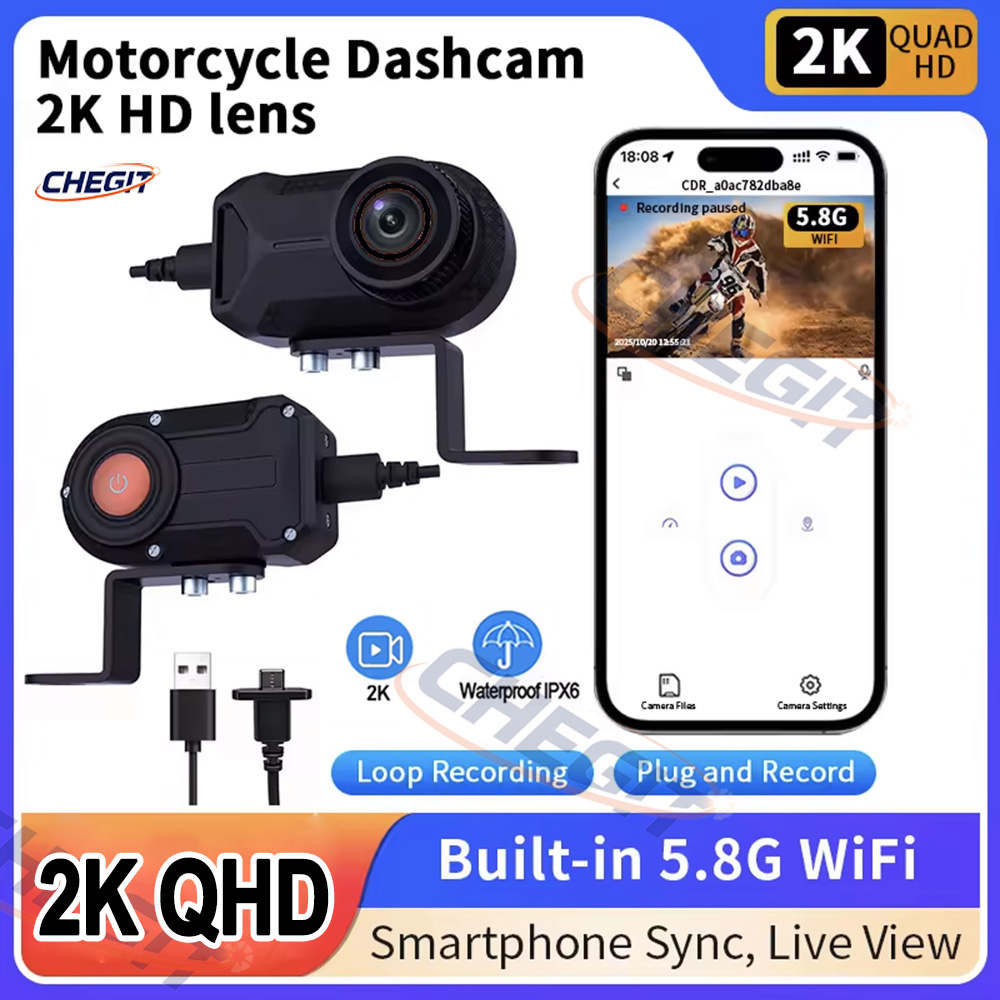 Motorcycle DVR 2K HD WiFi With – Compact Camera Mirrorless Bewertung und Preis