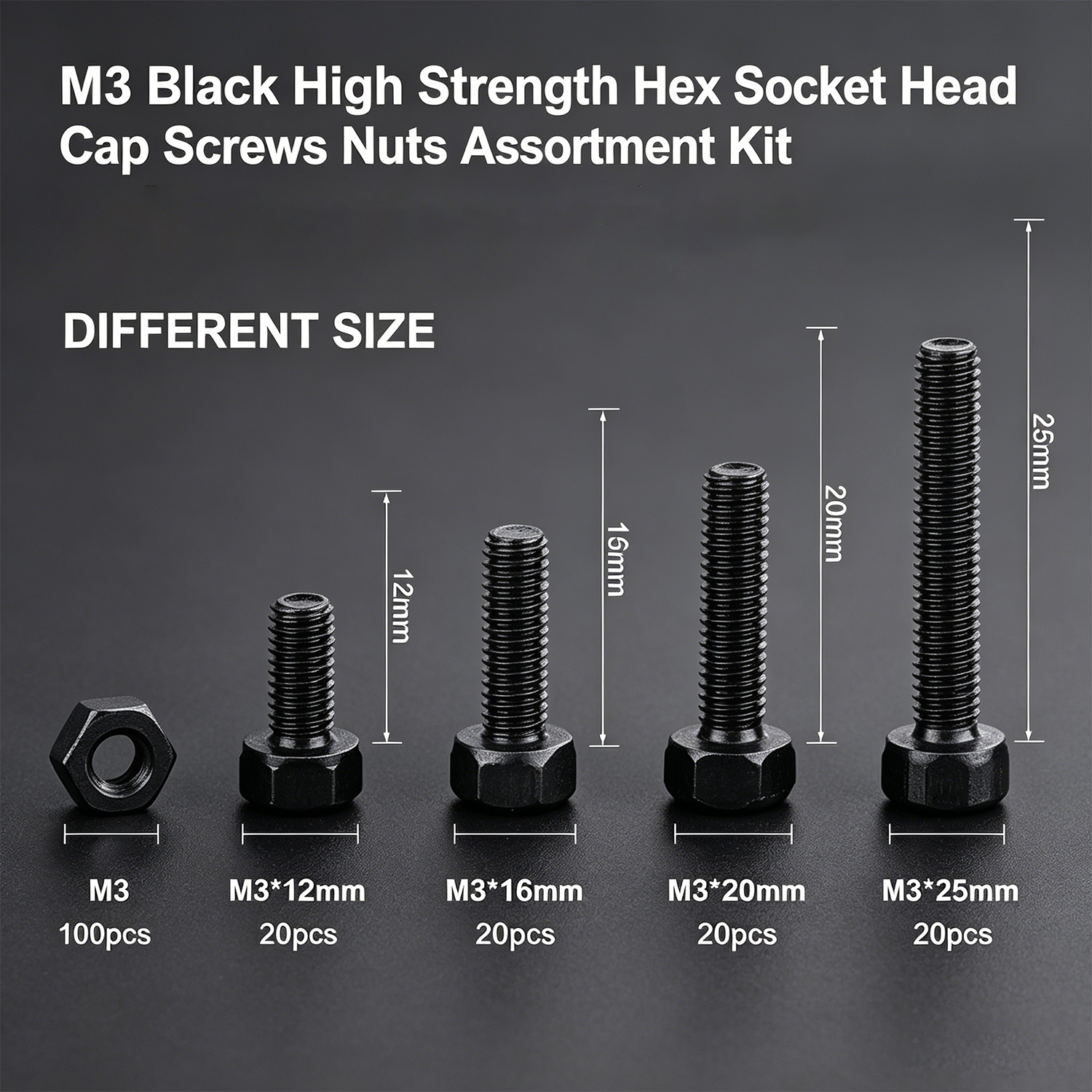 M3 Black Hex Socket Head Cap S – Diy Electronics Gadgets Bewertung und Preis