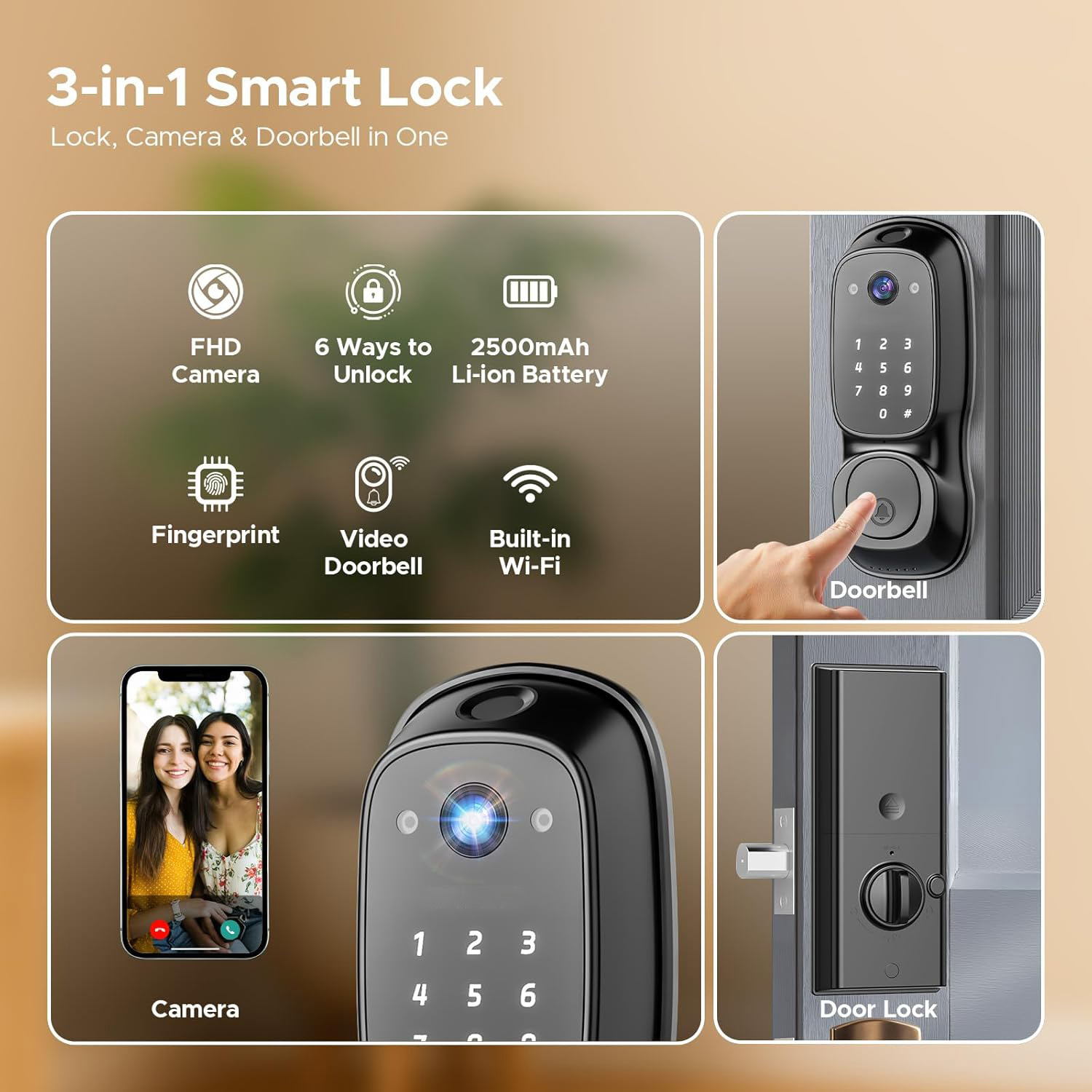 Tuya Wifi Smart Door Lock ‎Cam – Electronics & Gadgets Beginning With D Bewertung und Preis
