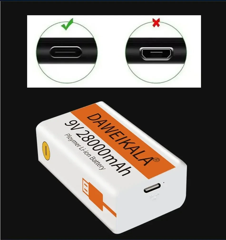 9V Type-C Rechargeable Battery – Electronics And Gadgets C Bewertung und Preis