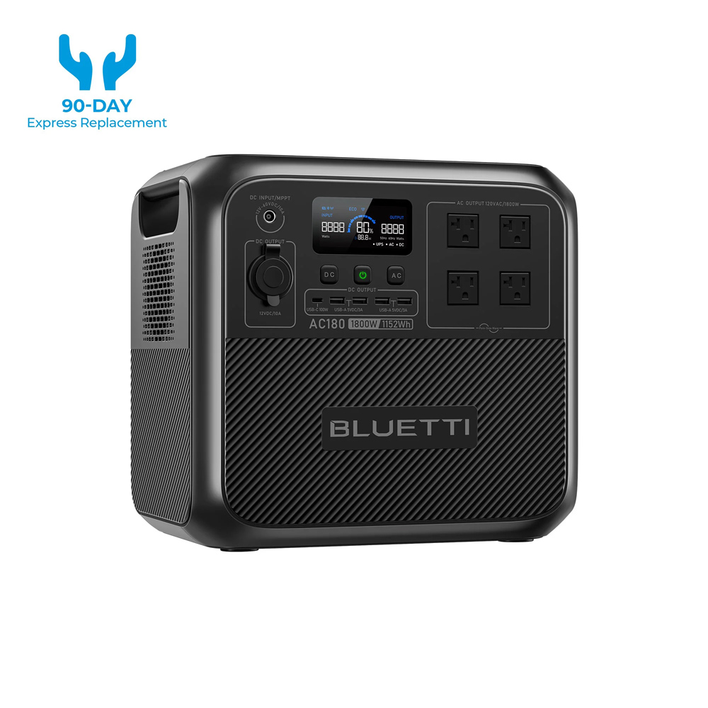 【RENEW】BLUETTI AC180 Solar Por – Solar Powered Charger Bewertung und Preis