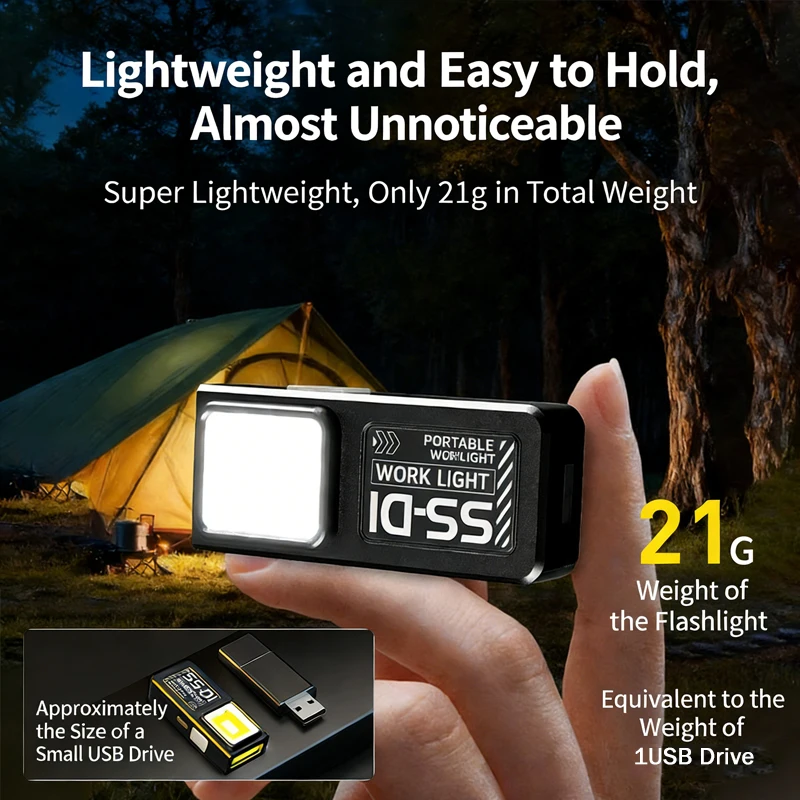 Mini COB LED Flashlight USB C  – Mini Electronics Gadgets Bewertung und Preis