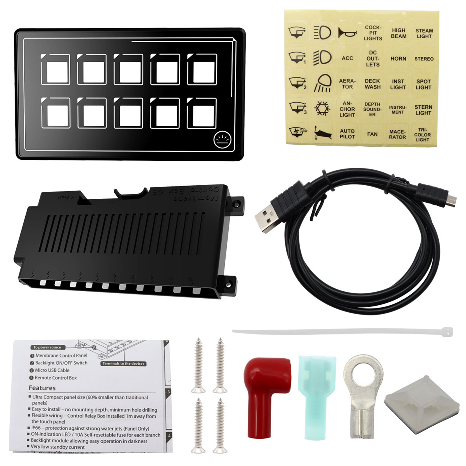 Car Universal 10P Membrane Con – Electronics Gadgets For Car Bewertung und Preis