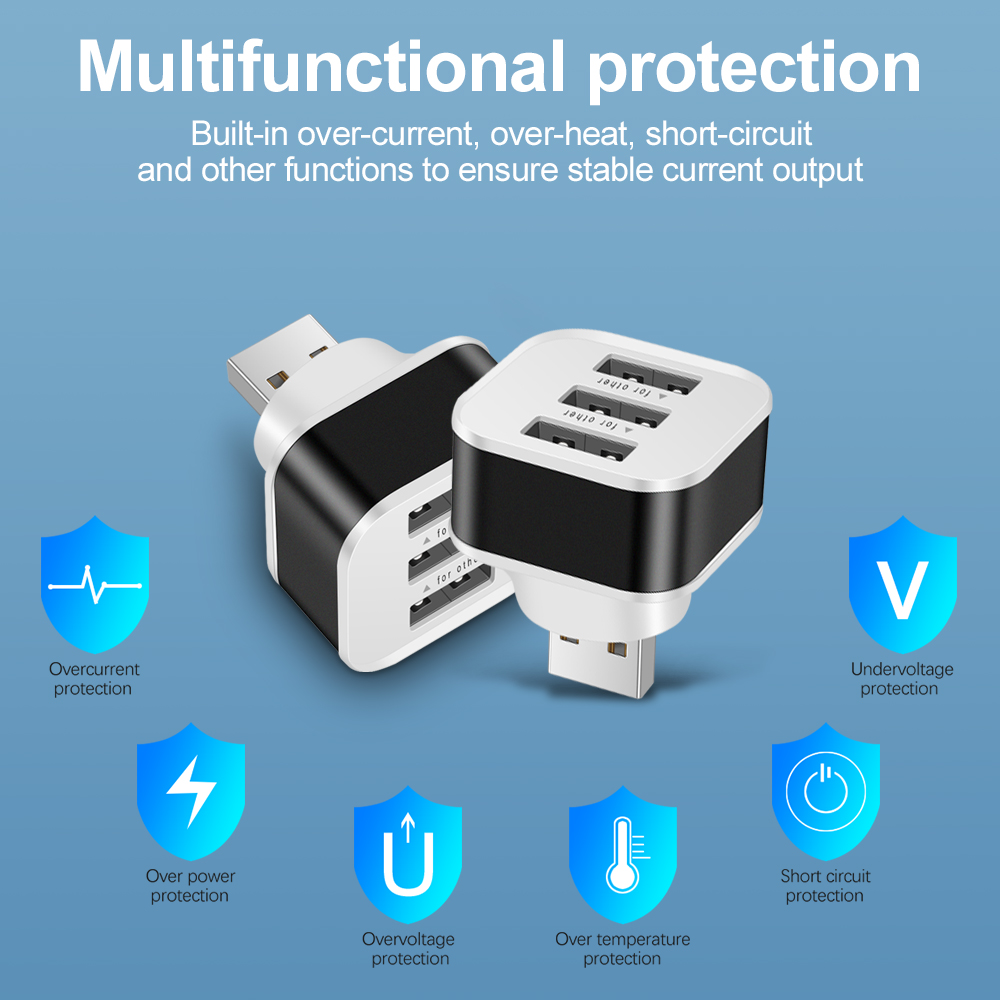 3 Port USB Slots Adaptor Exten – Electronics Gadgets For Car Bewertung und Preis