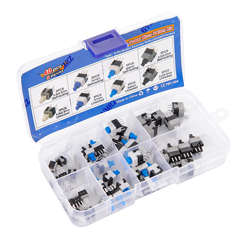 40PCS 8Values Push Tactile Mic – Diy Electronics Gadgets Bewertung und Preis