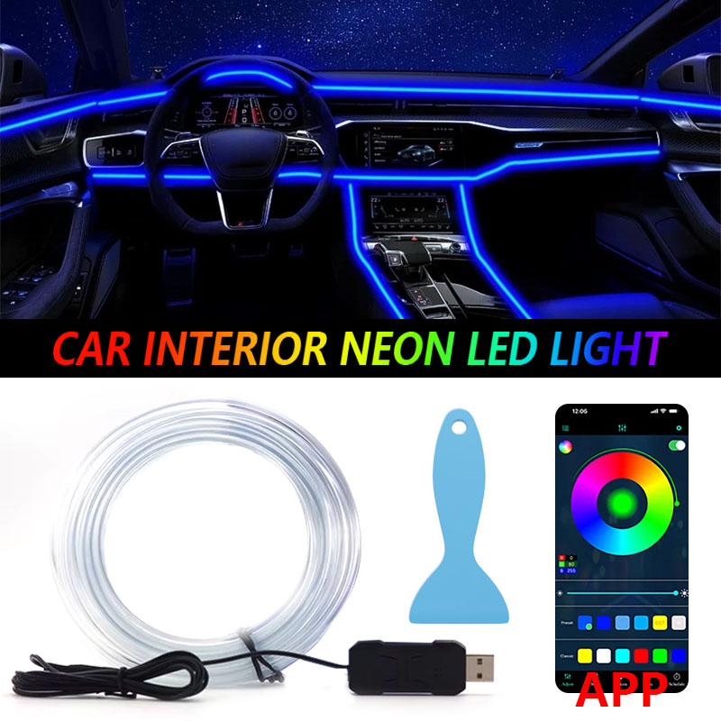 Car RGB Ambient LED Light Stri – Electronics Gadgets For Car Bewertung und Preis