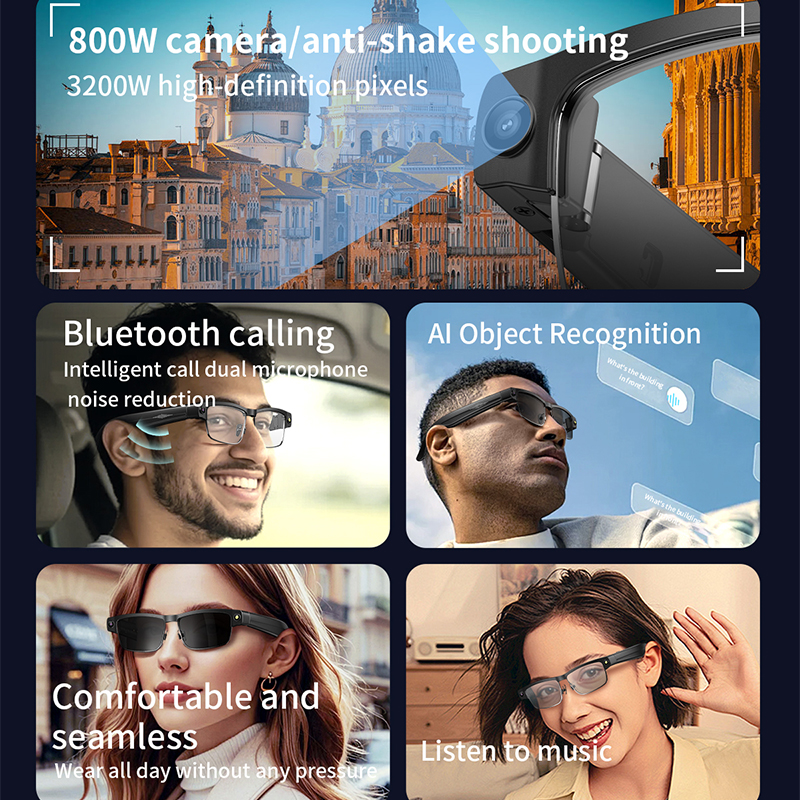 Al Smart Photo Glasses 800W Ca – Smart Glasses Ar Bewertung und Preis