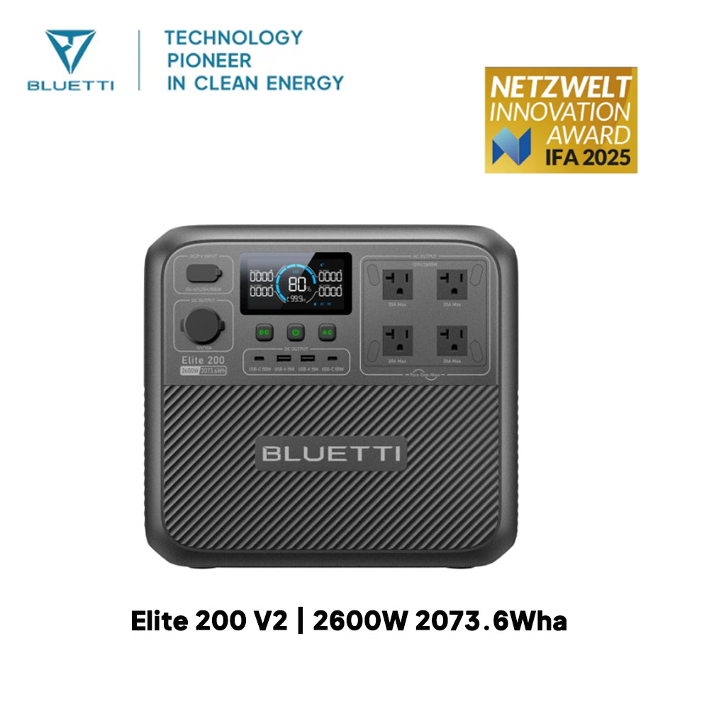 【Renew】BLUETTI Elite 200 V2 Po – Solar Powered Charger Bewertung und Preis