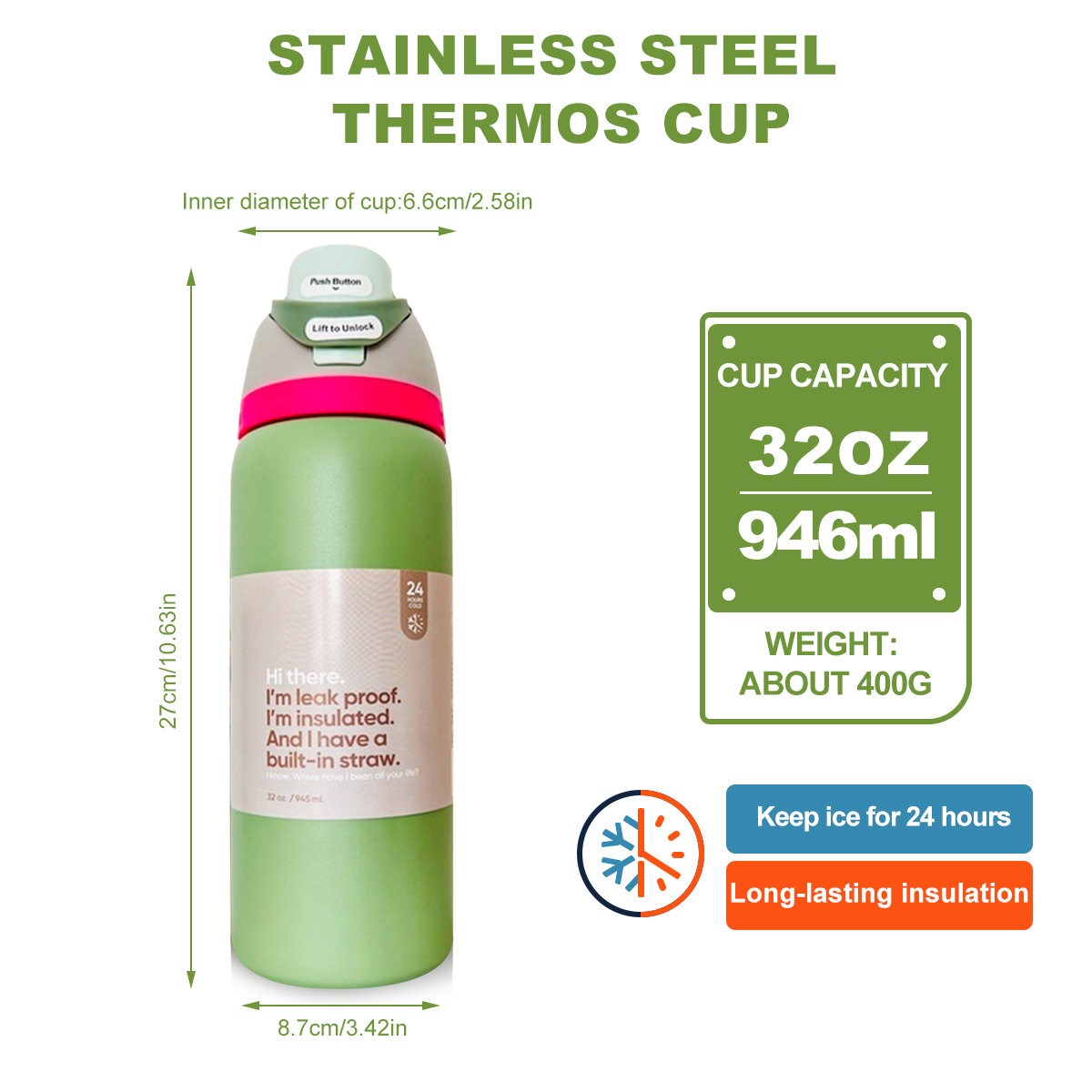 owalaa Avocado green Water Bot – Smart Water Bottle Tracker Bewertung und Preis