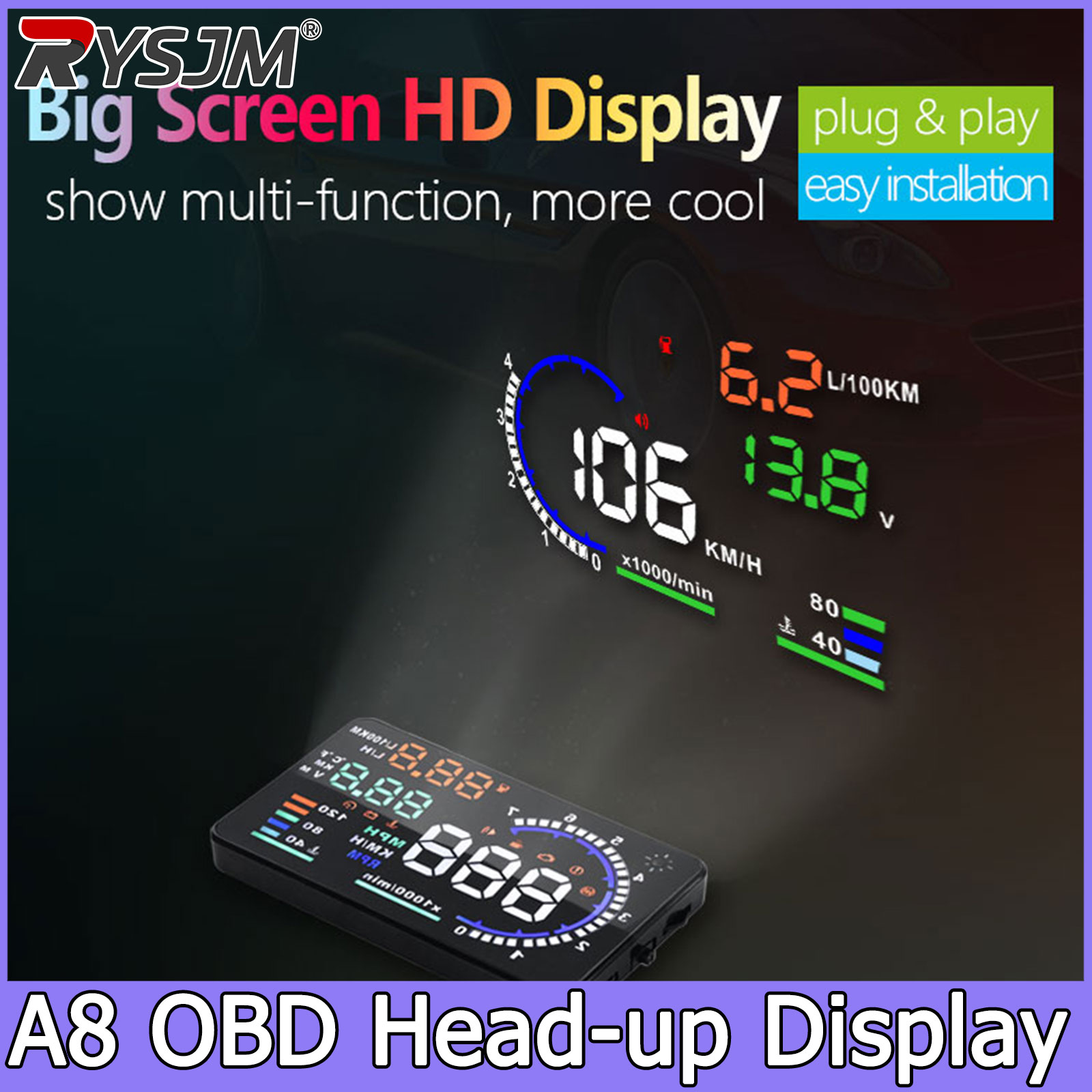 A8 OBD HUD Head-up Display Spe – Electronics Gadgets For Car Bewertung und Preis