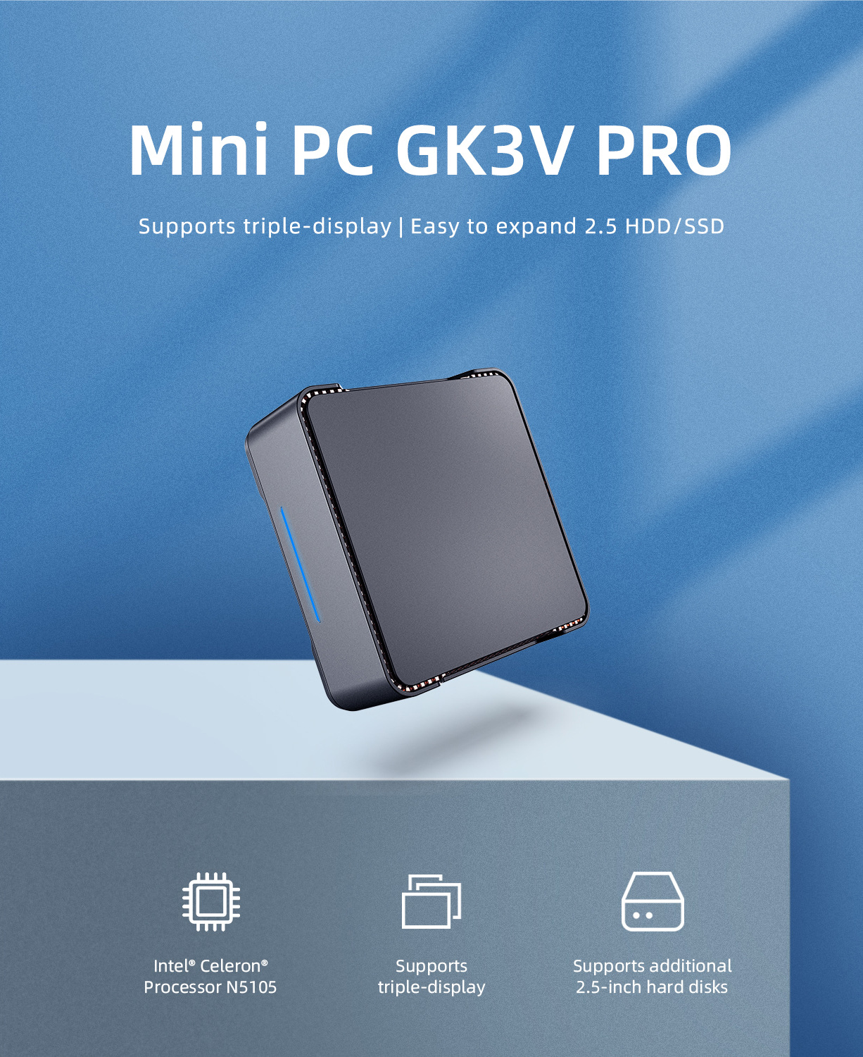 GK3V Pro mini pc Intel N5105 R – Mini Pc Windows Bewertung und Preis