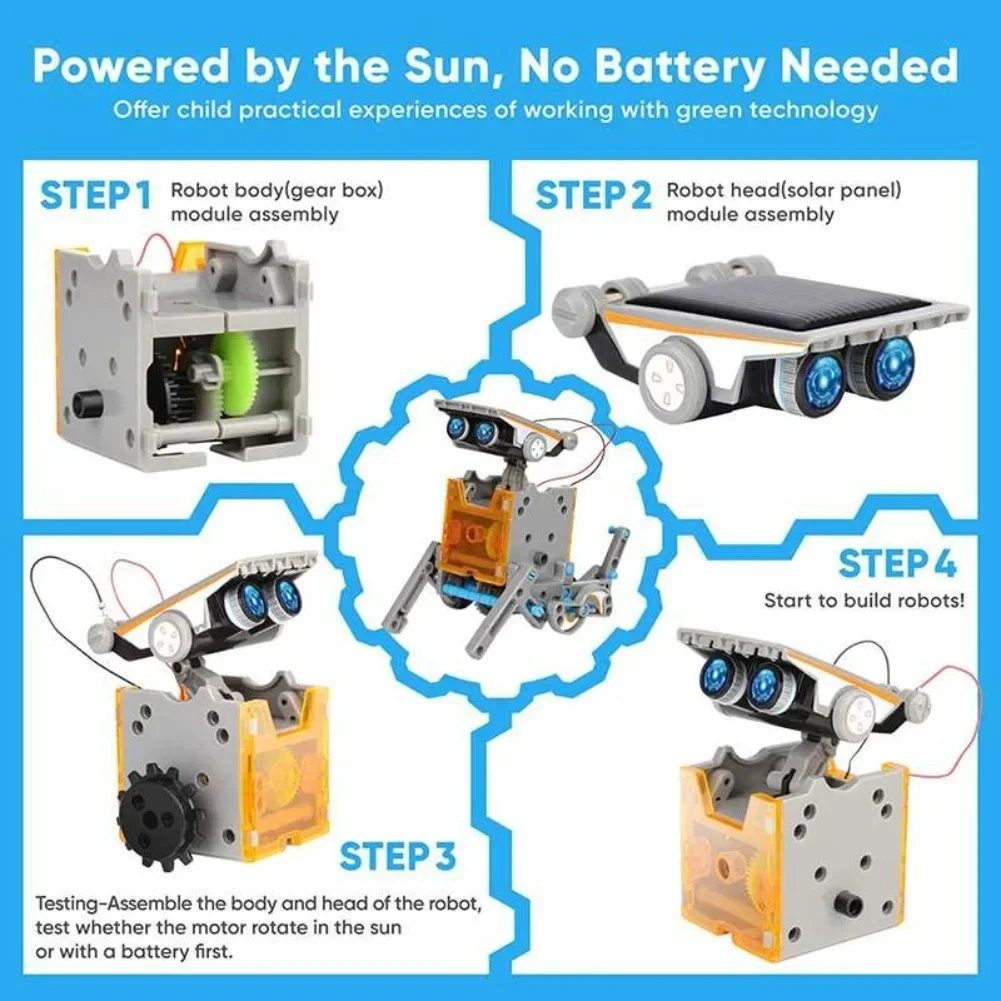 13 in 1 Solar Powered Robot Sc – Diy Electronics Gadgets Bewertung und Preis