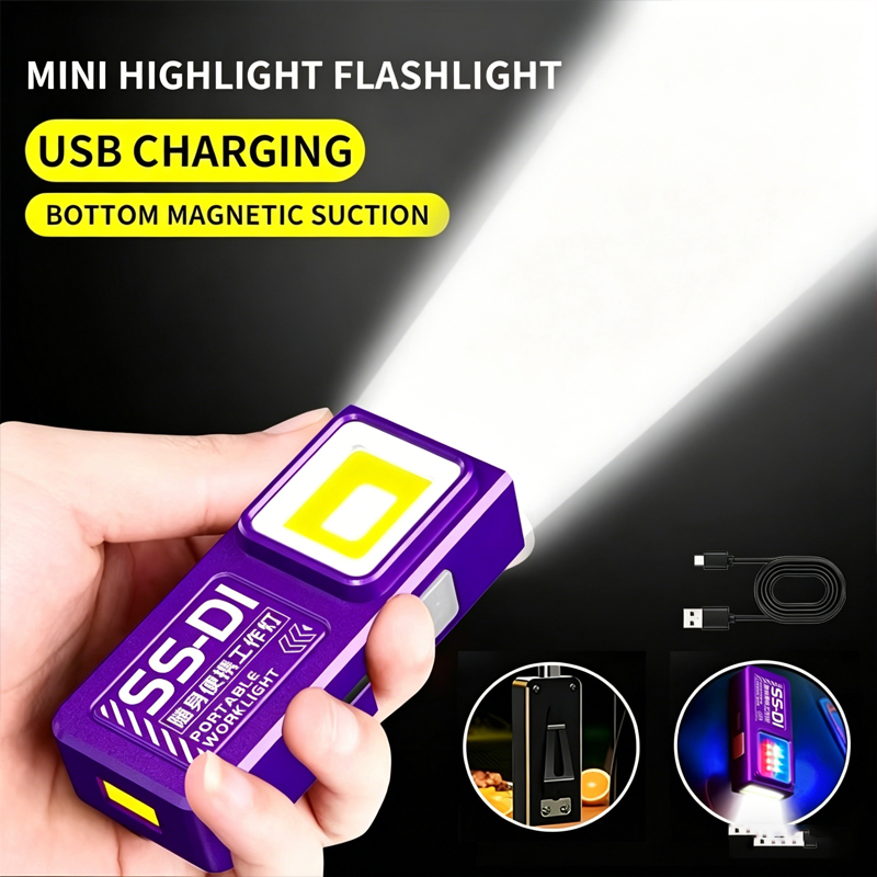 Mini COB LED Flashlight USB C  – Mini Electronics Gadgets Bewertung und Preis